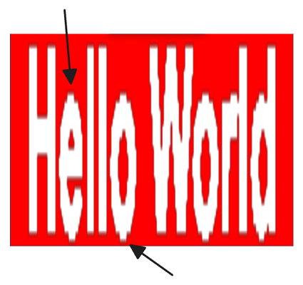 가장자리의 검은 아티팩트