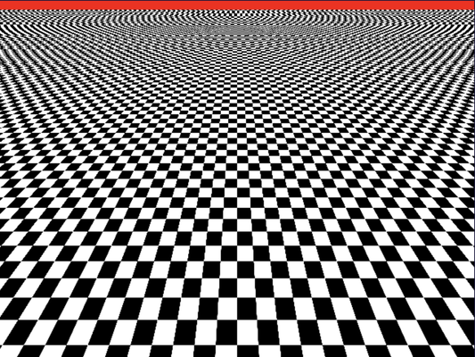 밉매핑 없이 샘플링 아티팩트 발생